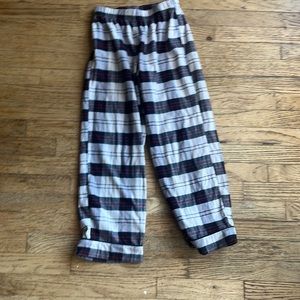 Pajama bottoms black white and red. for kids